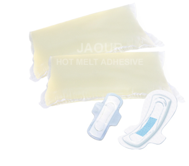 Synthetic Rubber Based Hot Melt PSA Adhesive Non Odor For Sanitary Napkin