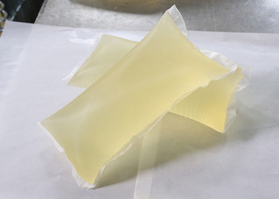 Good Die Cutting PSA Hot Melt Adhesive For Labels Yellow Color