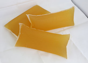 Yellow And Water Transparent Rubber Based PSA Hotmelt For Cast Coated And Gloss Coated Paper Labels