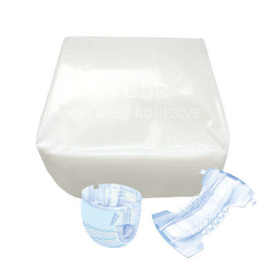 White Color Construction Hot Melt PSA For Hygienic Disposable Diapers End Sealing